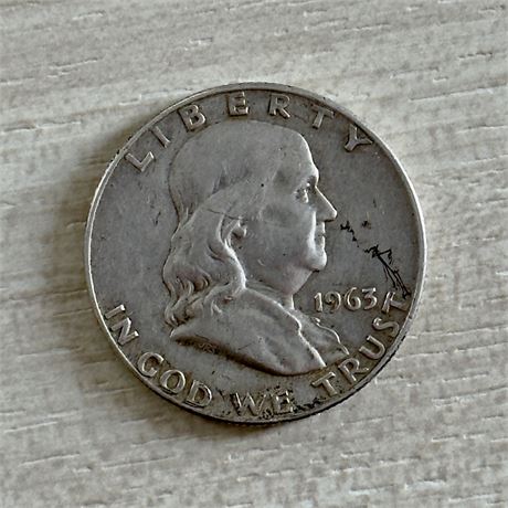 1963 Benjamin Franklin Half Dollar