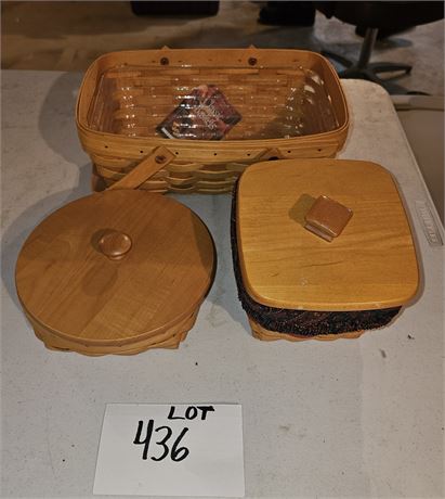 Longaberger Mixed Basket Lot