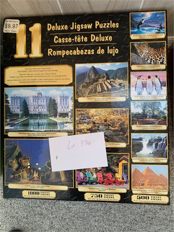 2 Deluxe Puzzles One With 11 Puzzles One With 10 Puzzles Historical Nature Theme