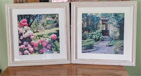 Pair of Garden Art Pictures, Beautifully Framed