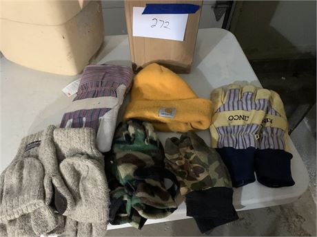 Carhart Winter Hat and Gloves Lot