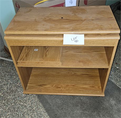 Pressed Wood TV Cart With Swivel Top