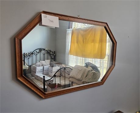 Wood Frame Wall Mirror