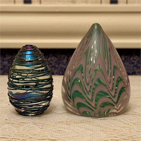 Vintage Art Glass Paperweights