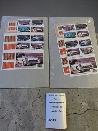 US Postal Stamps SOP Wave 3 From 2005 - Sports Cars