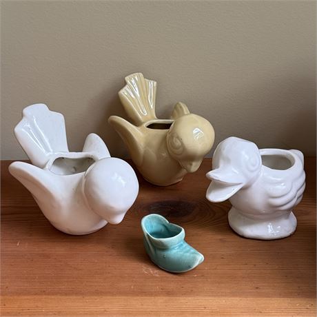 Collection of c. 1940's Ceramic Planters