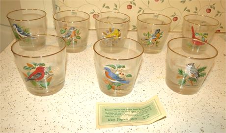 West Virginia Glass Bird Glassware