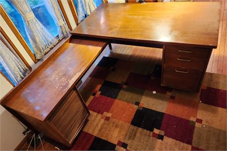 Wooden "L" Shaped Organizer Desk