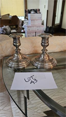 Gorham Weighted Sterling Candle Sticks