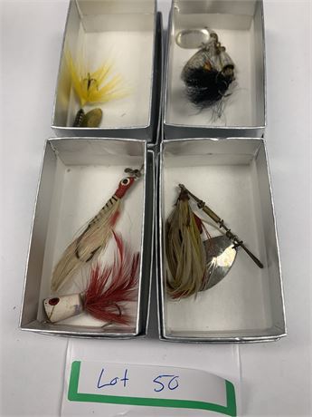 Lot of 6 Lures - Martin - Rooster Tail