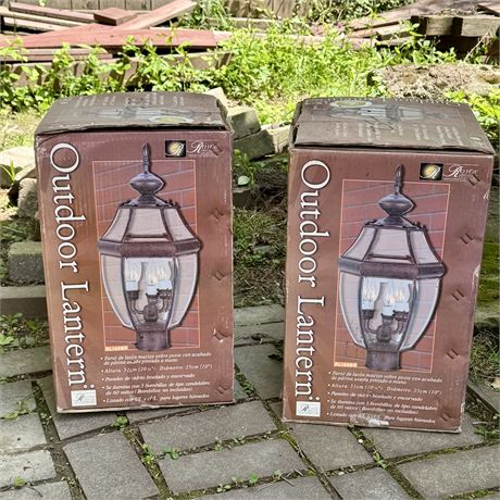 Pair of New/Unused Outdoor Lanterns