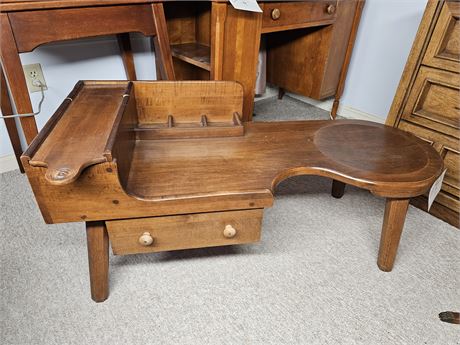 O'Hearn Antique Sugar Maple Furniture Solid Wood Cobblers Table