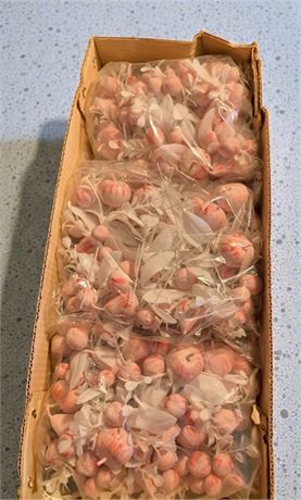 Artificial Pink & White Apple Fruit Flower Pick Bundles - Total of 5 Boxes