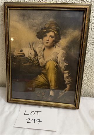 Vintage Framed Portrait Print