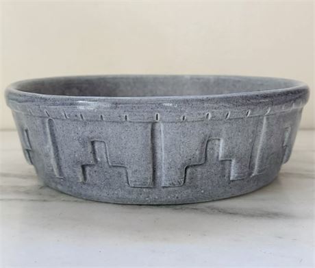 Mountainside Pottery Gray Ceramic Dish Planter Dog Bowl CIRCA 1929-1941