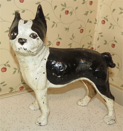 Cast Iron Boston Terrier Door STop