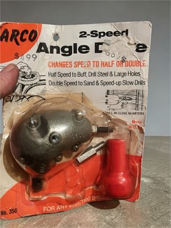 Arco No. 350 2-Speed Angle Drive Attachment For Electric Drill Lot