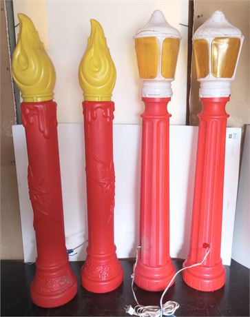 Blow Molds Candles, Lamp Posts