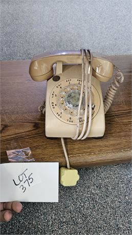 Vintage Rotary Tan Phone