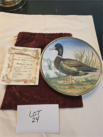 Veneto Flair Mallard Duck #17 Italy Plate