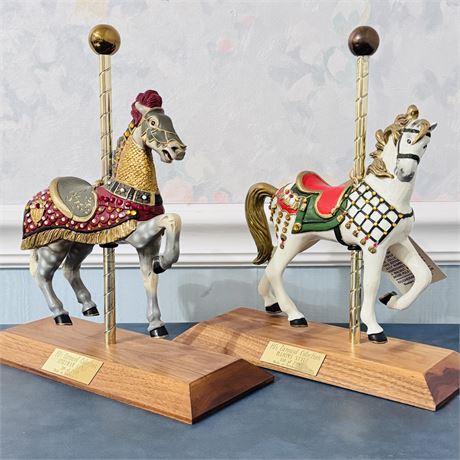 PJ's Carousel Collection LE Classic Carousel Horses - Set of 2