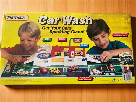 Vintage Matchbox Car Wash Playset In Original Box