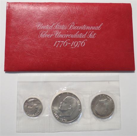 US Bicentennial Silver 1976 Uncirculated Coin Set