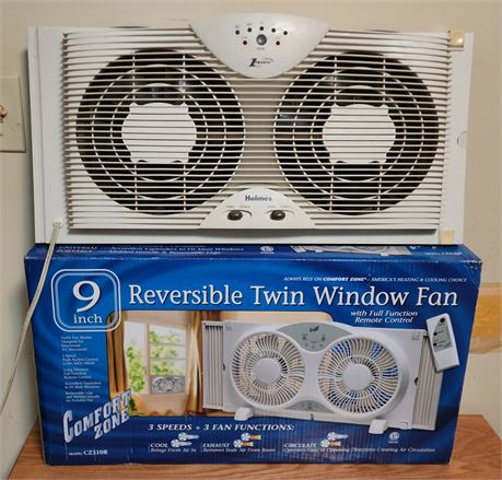 Reversible Twin Window Fan