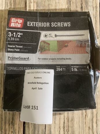 3 1/2" Exterior Screws (Open Box)