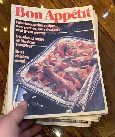 1980s Bon Appétit Magazine Lot