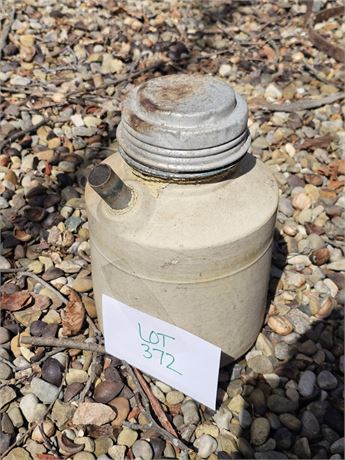 Antique Stoneware Oil Jug/Can Early 20th Century