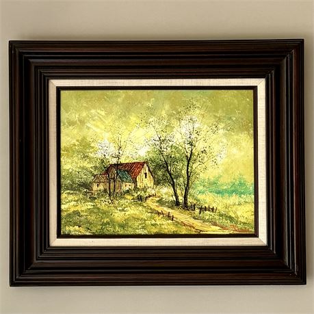 Artist Signed Landscape Oil Painting - 23 3/4" x 19 5/8"