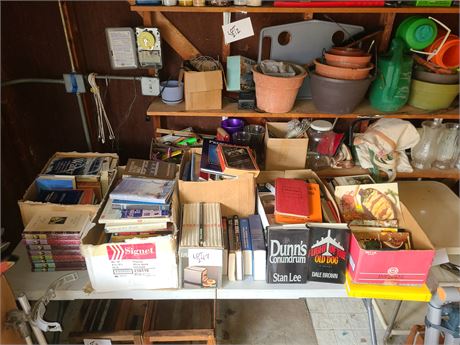 Large Book Cleanout:Novels/Fiction/Cook Books/Religious & More