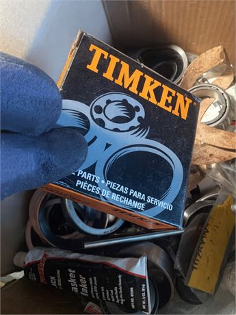 Automotive Lot - Timken Bearing & Misc Cups, Cones, Grease Seals