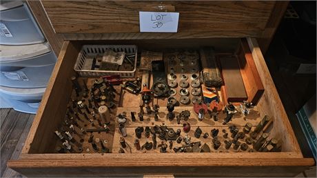 Large Lot Of Wood Bits: Sizes , Style & Maker Vary