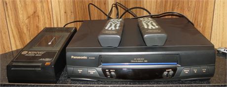 Panasonic 4 Head VCR, & Rewinder