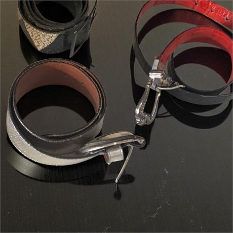 Joan & David Couture Genuine Snake Belt, Brighton Reversible Leather Belt & More