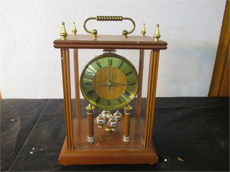 Vintage MCM Quartz Pendulum Anniversary Clock