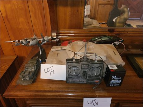 Model Car / Airplane / Military Lot : Includes Megatech RC Controller & More