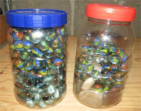 Couple Jars of Marbles, Rocks