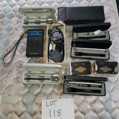 Mini Maglites, Realistic Transistor Radio & More