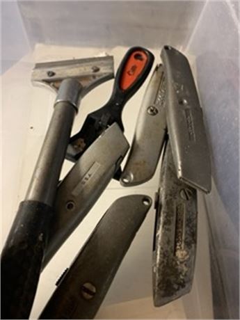 Utility Knives and Scrapers Lot