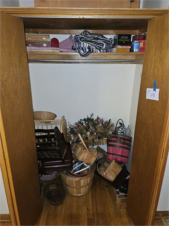 Closet Cleanout: Wicker Baskets / Rugs / Wood Bible Boxes & More