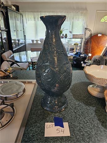 Large Blue Dragon Vase