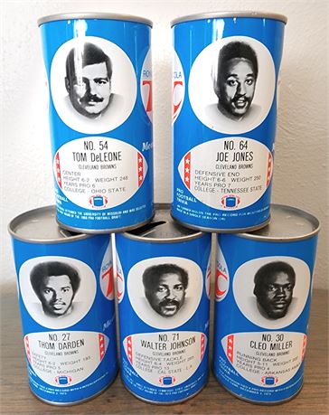 RC Cola Cleveland Browns Collectible Cans