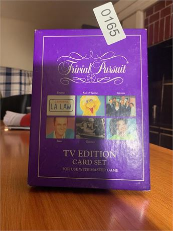 Trivial Pursuit Game TV Edition Card Set For Use With The Master Game