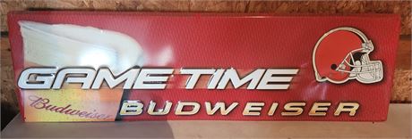 Budweiser / Browns Beer Sign