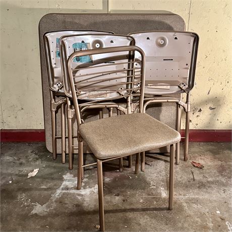 Vintage Costco Card Table and 4 Chairs