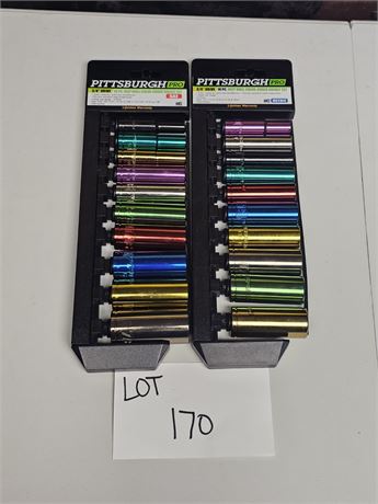 Pittsburgh Pro 3/8" Drive 10pc SAE & Metric Socket Sets