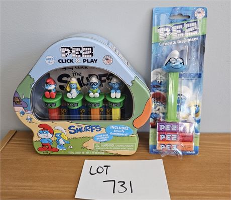 Pez Peyo Smurfs Pez Click 'n Play - Original Tin - 2017